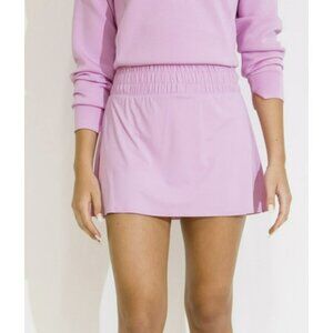 Spanx Butt Lift Booty Boost Active Skort Petunia Pickleball Shorts Medium New